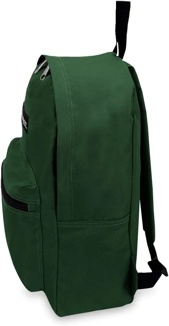 Everest Luggage Basic Backpack, Dark Green, Medium
