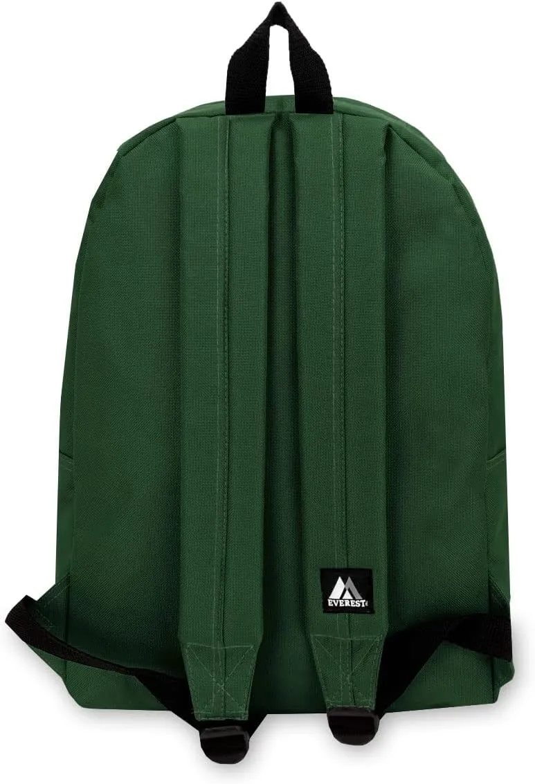 Everest Luggage Basic Backpack, Dark Green, Medium