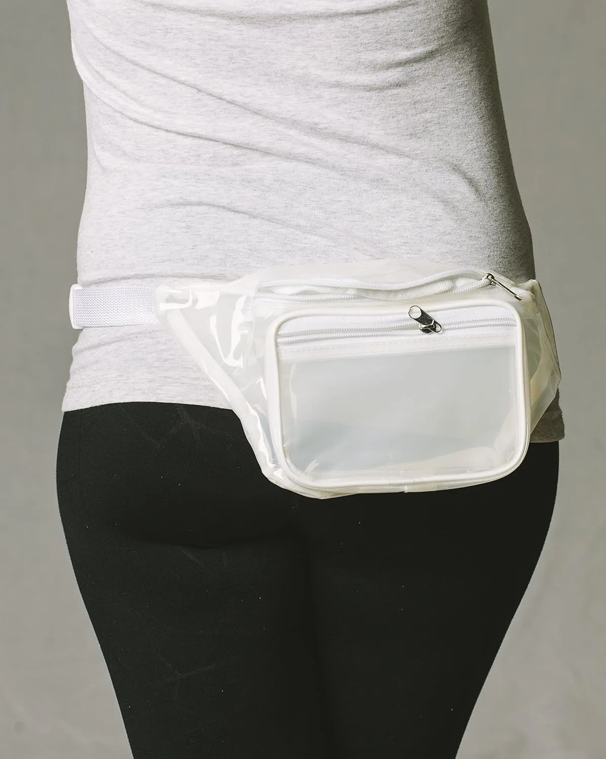 Funny Guy Mugs Clear Transparent Fanny Pack, White