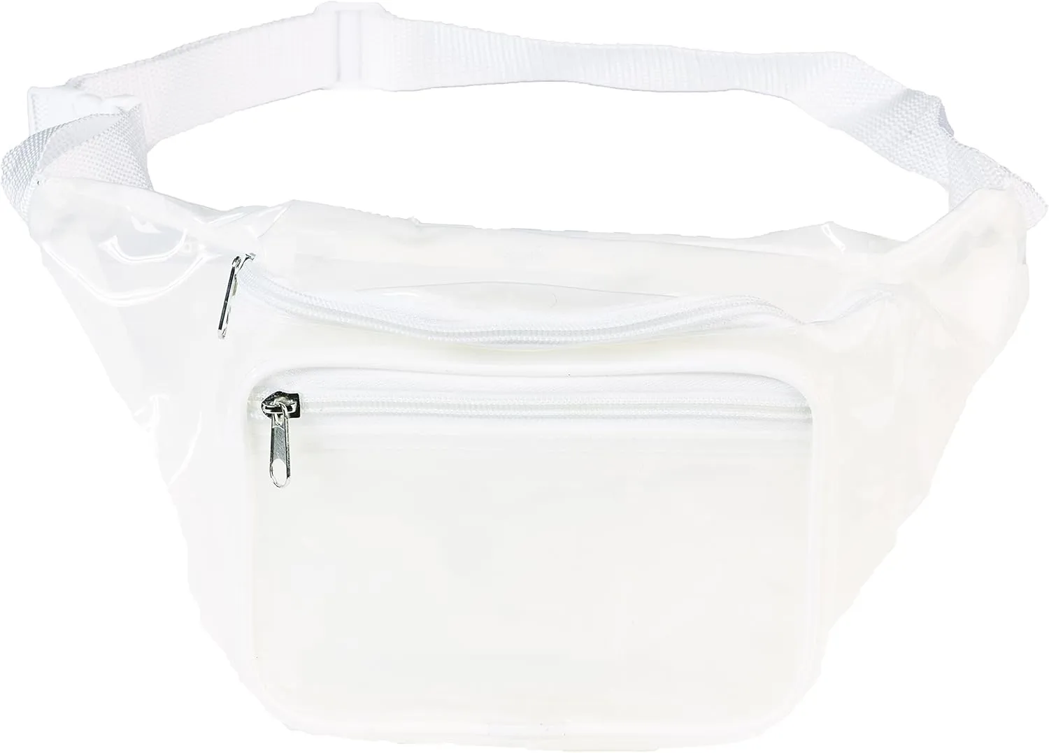 Funny Guy Mugs Clear Transparent Fanny Pack, White