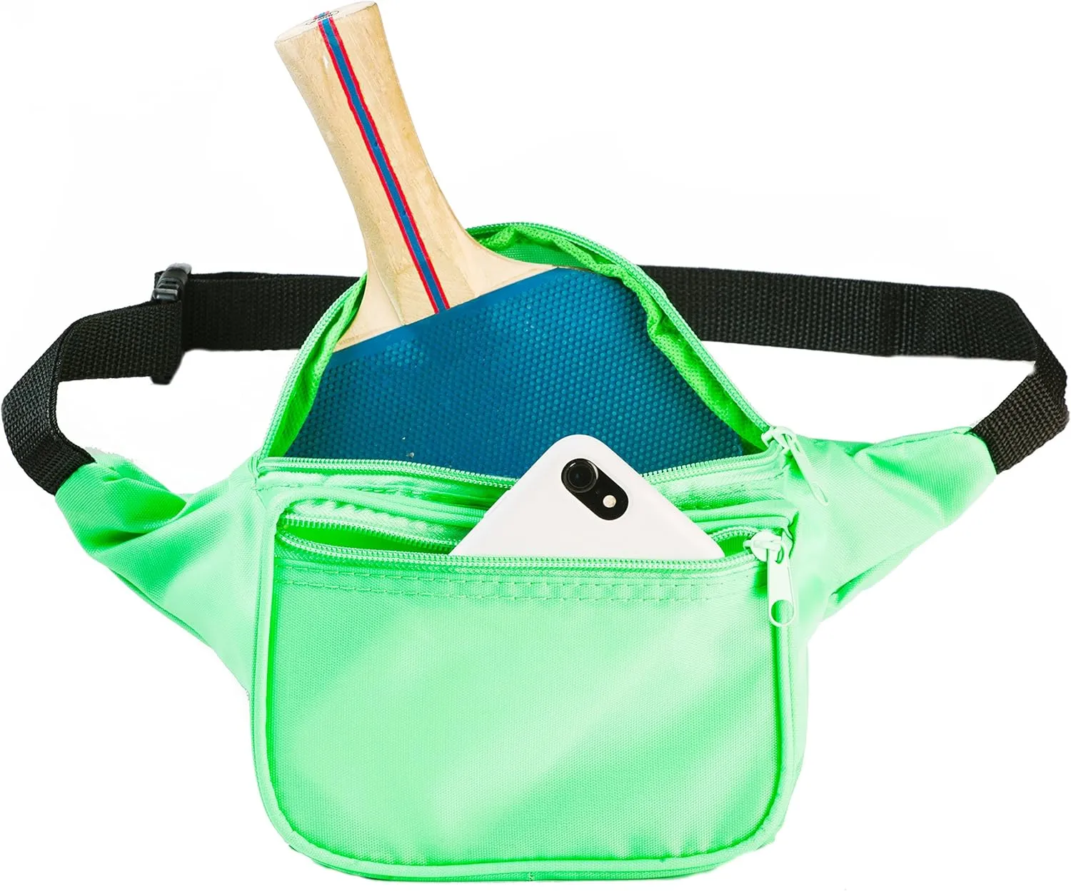 Funny Guy Mugs Plain Fanny Pack, Neon Green