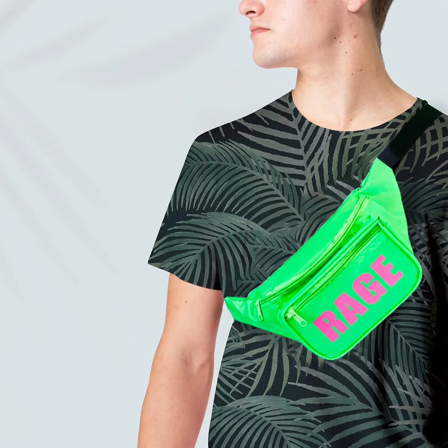 Funny Guy Mugs RAGE Fanny Pack, Neon Green