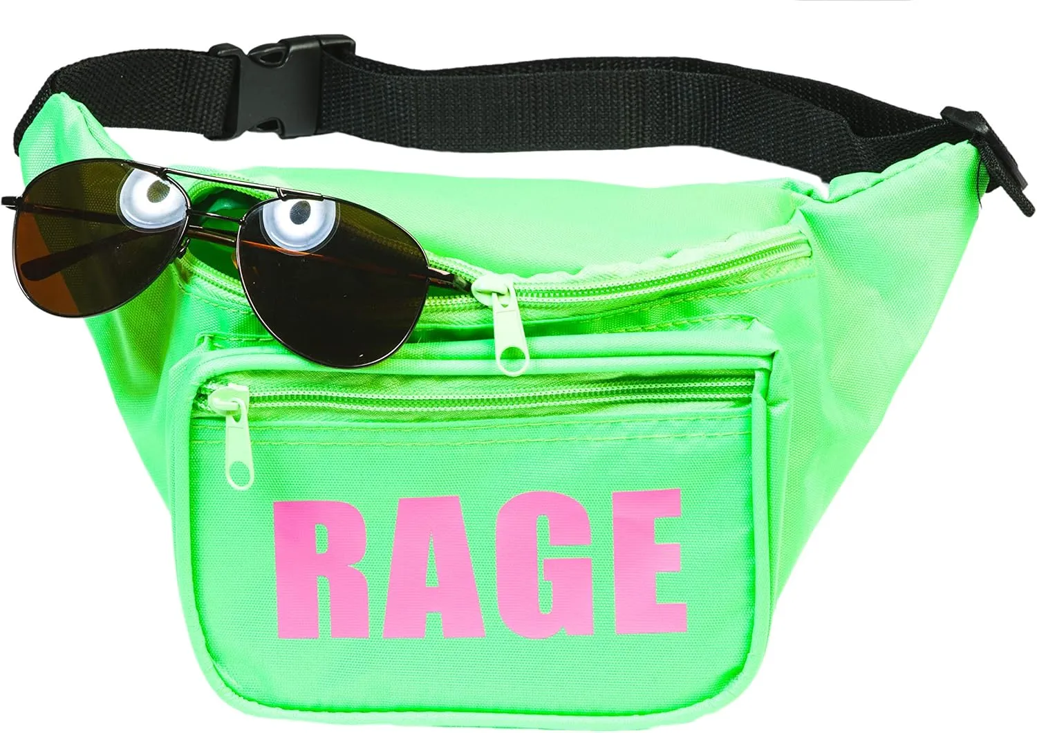 Funny Guy Mugs RAGE Fanny Pack, Neon Green