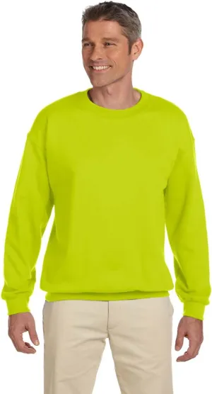 Gildan Men's Heavyweight Waistband Sweatshirt, Safety Green, 2XL