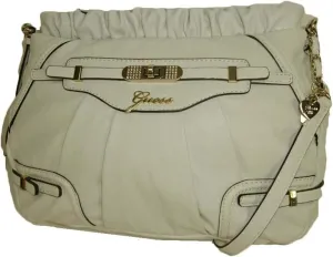 GUESS Women's Zani Medium Satchel Handbag white