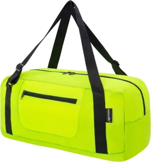 HOLYLUCK Foldable Travel Duffel Bag For Women & Men Luggage Great for Gym - Fluorescent yellow