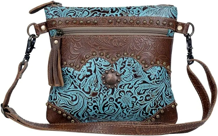 Myra Bag Women's Azure Tooled Brown One Size