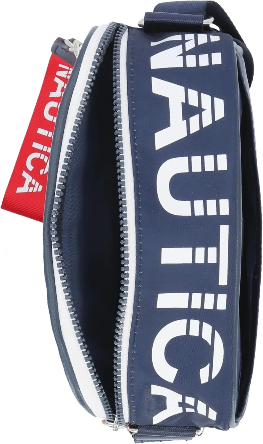 Nautica High Seas Camera Crossbody, Indigo/White