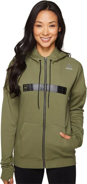 Reebok Women's Oversize Hoodie Green Sweatshirt