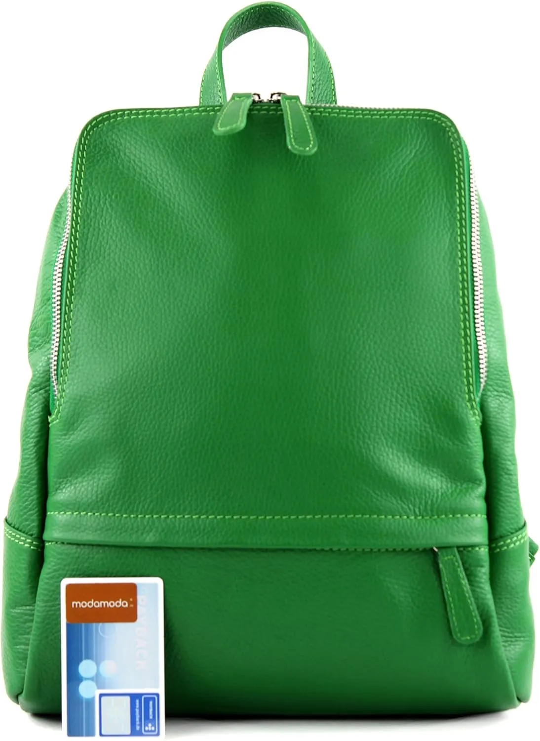 T138 - ital ladies leather backpack bag (Green)