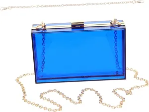 VALICLUD Women's Small Square Bag Clear Pocketbook Purse Cross Body for Women White Wallet White Clutch Purses