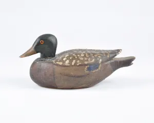 Vintage Antique Carved Wooden Duck Original Paint Hand Carved-Rustic Hunting Decor Art-Duck Hunting-Mantle Home Decor