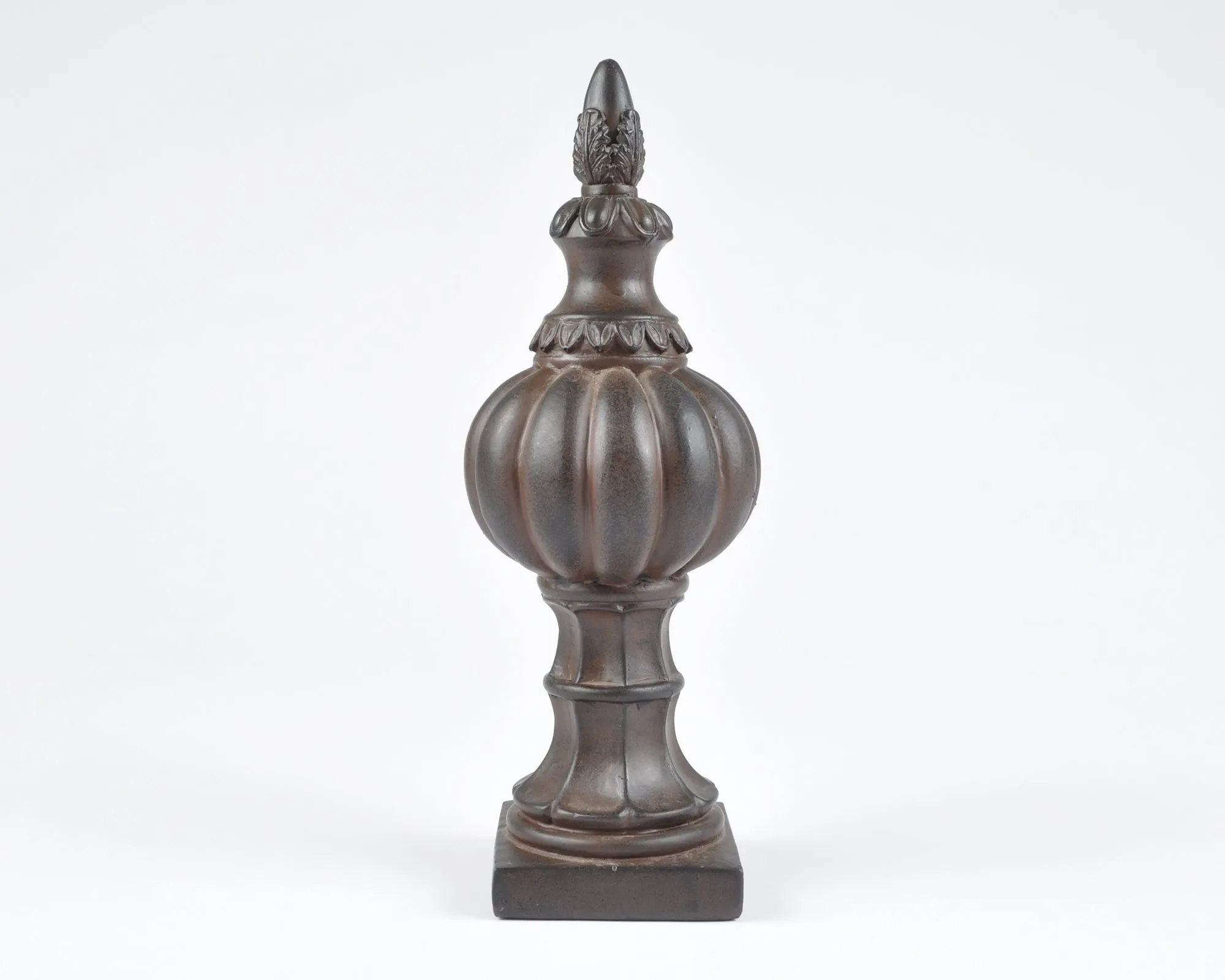 Vintage Finial-Lightweight Casting-Burnt Umber-Decorative Ornamental Home Decor