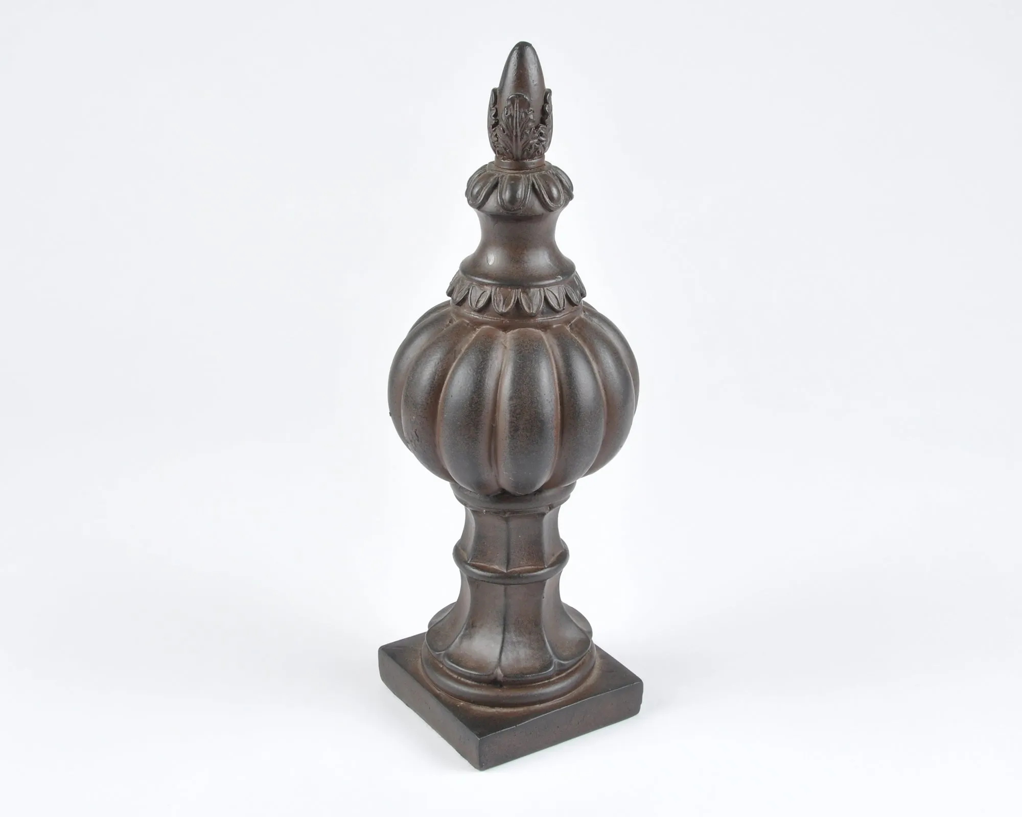 Vintage Finial-Lightweight Casting-Burnt Umber-Decorative Ornamental Home Decor