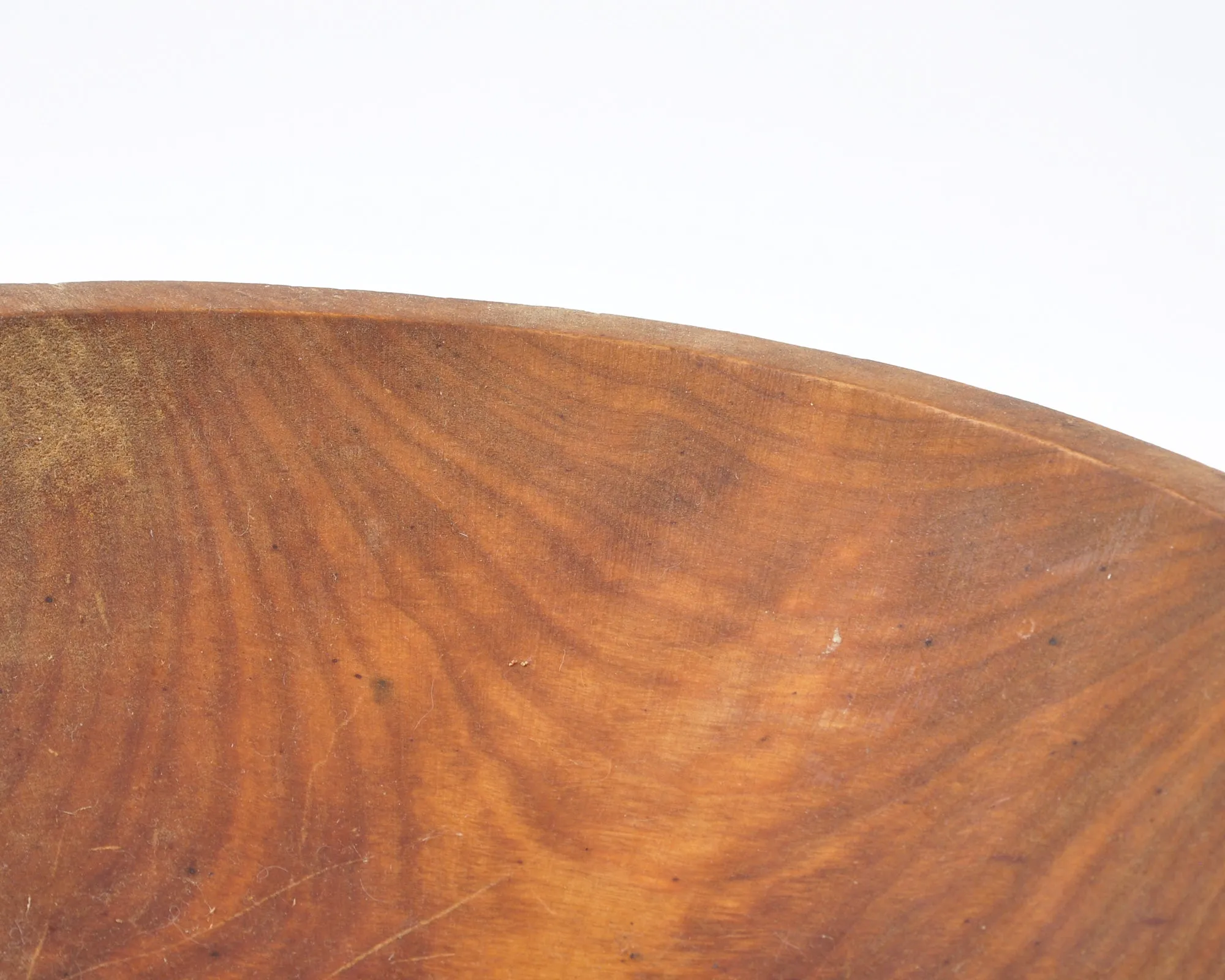 Vintage Home Decor-Old Wooden Primitive Turned Bowl-Solid Wood-Large-Farmhouse Décor
