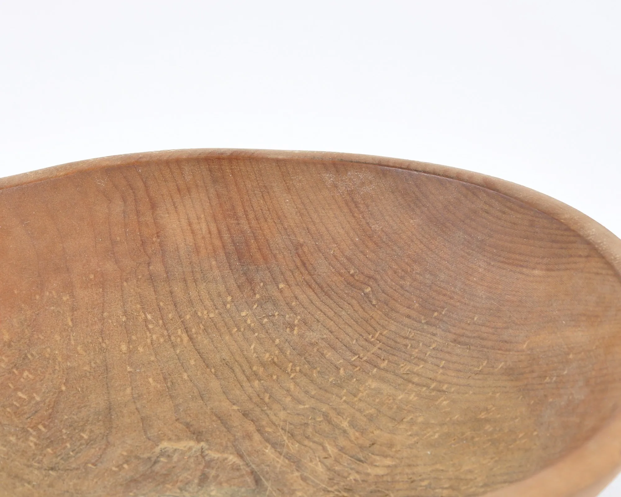 Vintage Home Decor-Old Wooden Primitive Turned Bowl-Solid Wood-Small-Farmhouse Décor