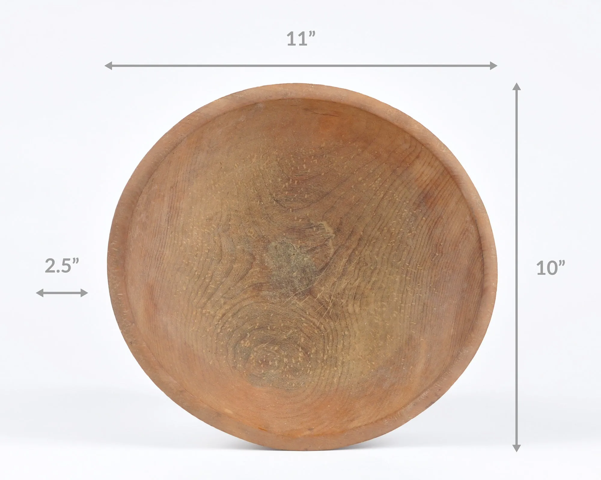 Vintage Home Decor-Old Wooden Primitive Turned Bowl-Solid Wood-Small-Farmhouse Décor