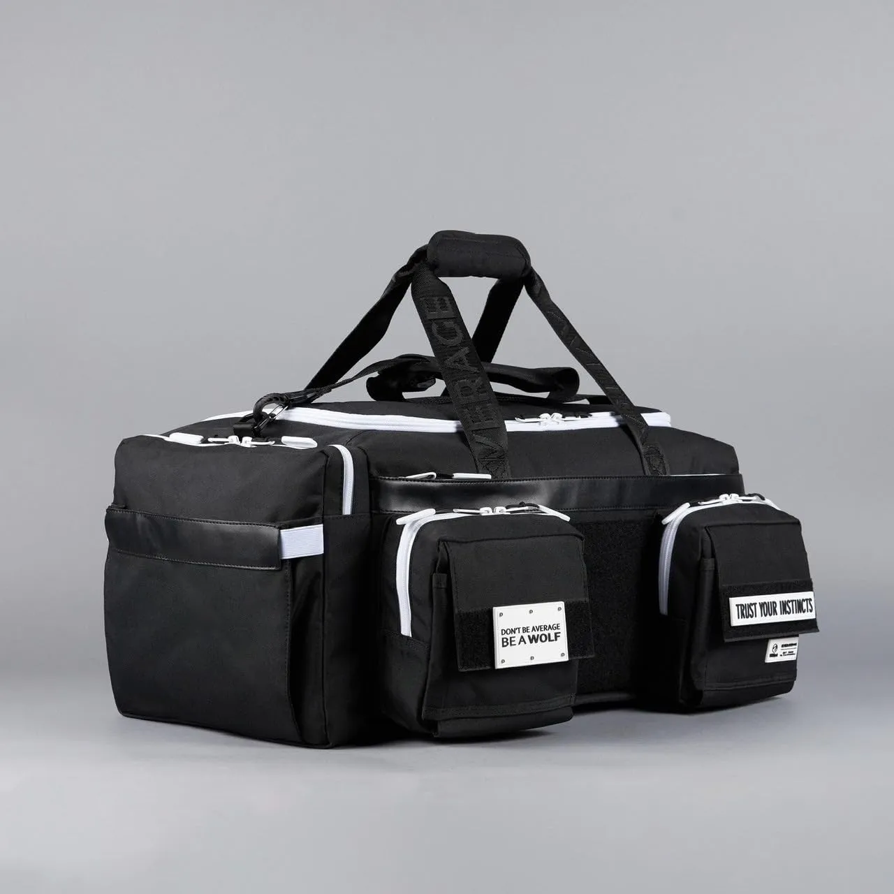 WOLFpak 40L Duffle Bag (Alpha Black with White Accents)