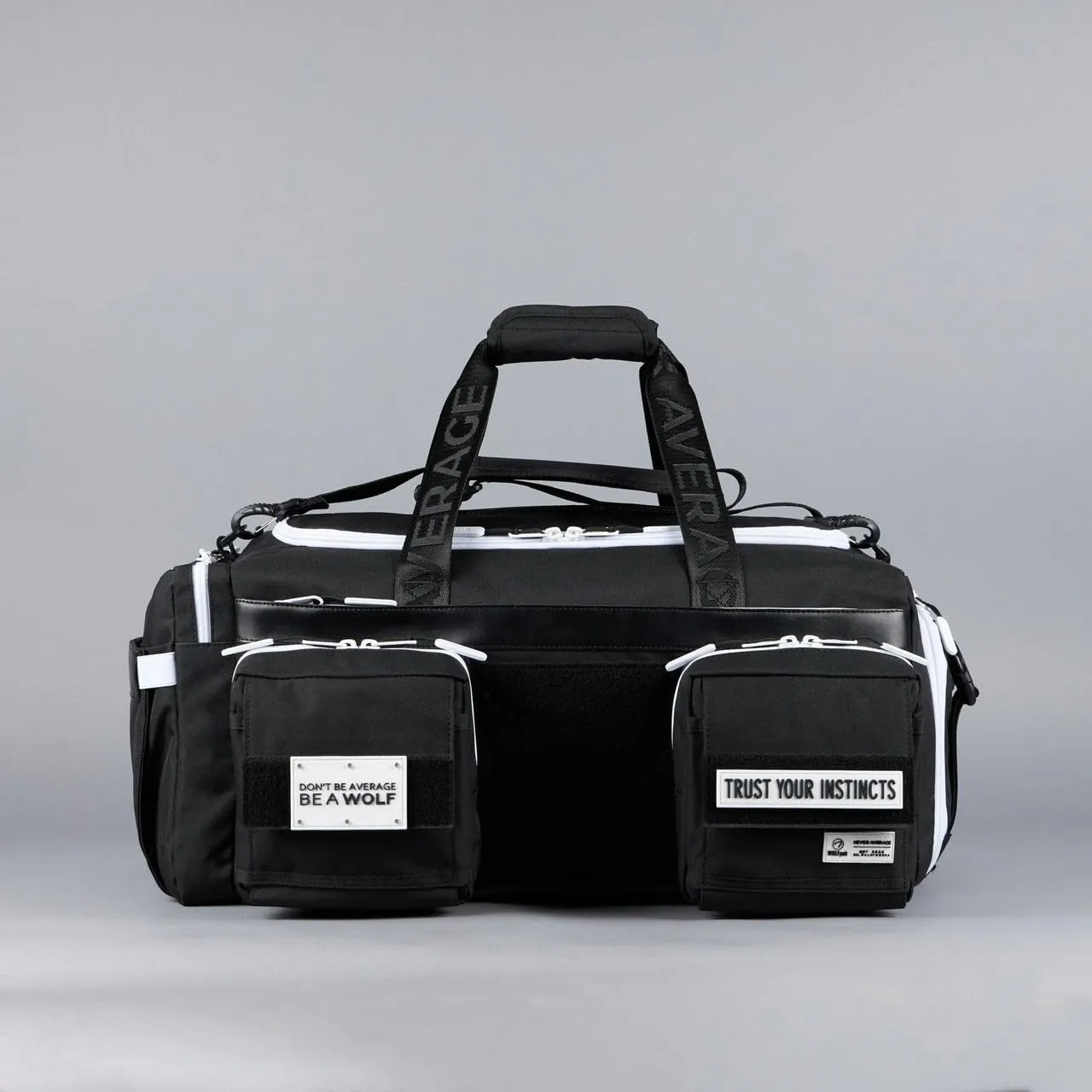 WOLFpak 40L Duffle Bag (Alpha Black with White Accents)
