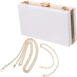Women's Small Square Bag White Crossbody Purse White Crossbody Bags for Women White Clutch Purses for